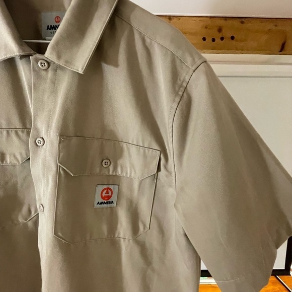 AMNESIA Short Sleeve Workwear  shirt - Picture 2 of 3